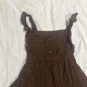 Sam & Max Brown Polka Dot Dress
